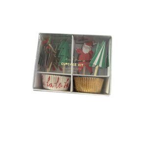 Meri Meri Cupcake Liners Toppers Baking Kit Christmas Party